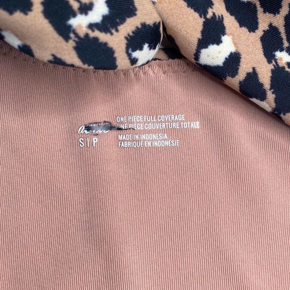 AERIE Leopard Wrap One Piece Swimsuit | Size: S - Picture 7 of 8